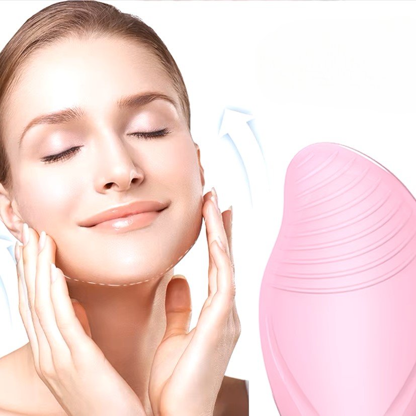 brosse-nettoyante-visage-skinglow-rose