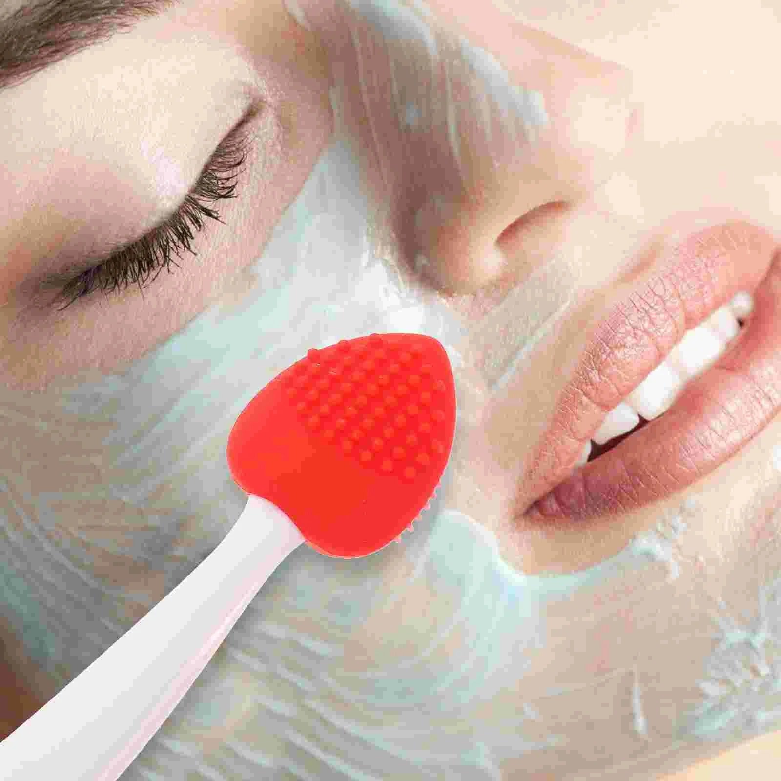 Brosse Nettoyante Visage : DoubleSilkBrush™ - Cœur Rouge - My Glowing Face