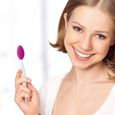 Brosse Nettoyante Visage | DoubleSilkBrush™ - Violet - My Glowing Face