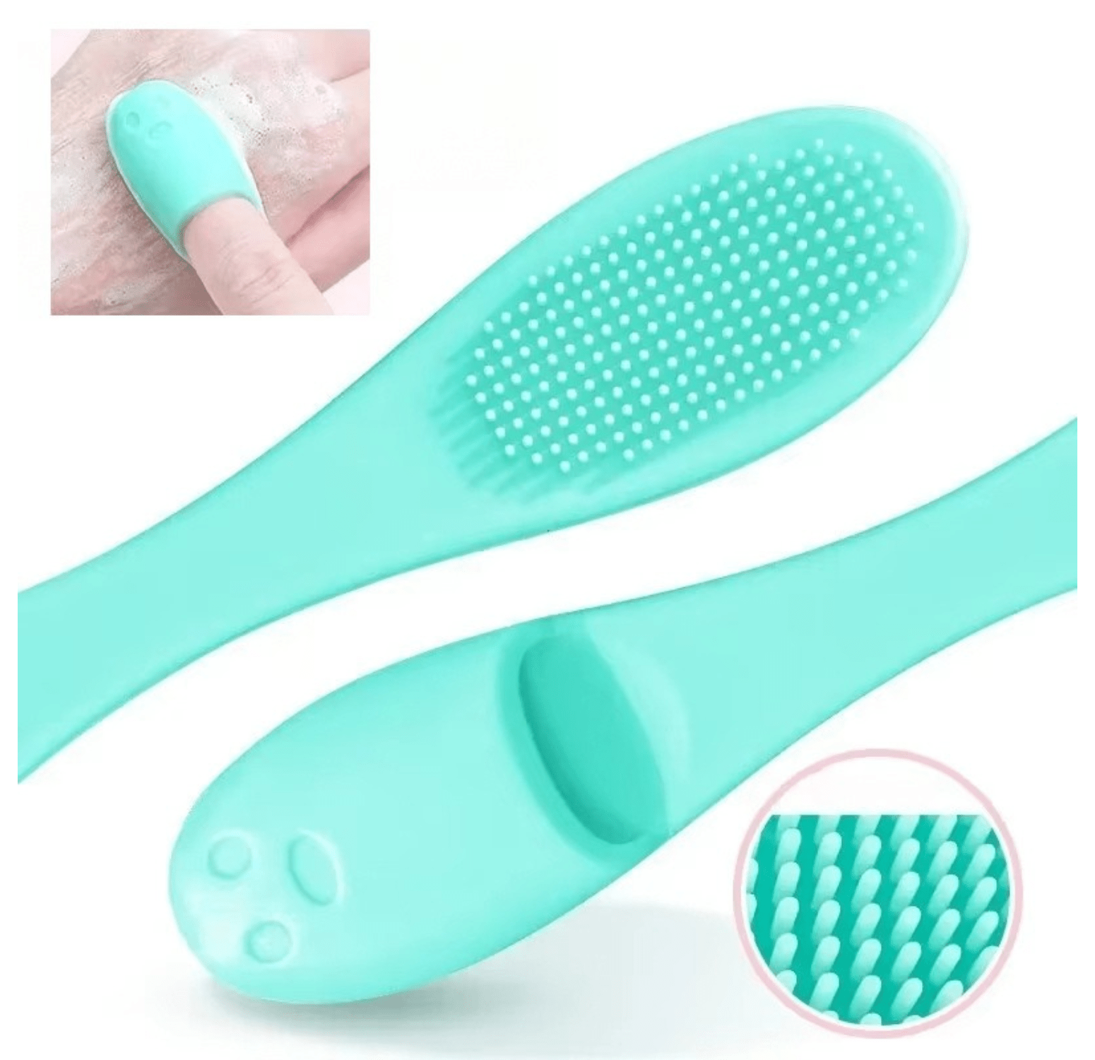 Brosse Visage Nettoyante | DoubleSilkBrush™ - Vert - My Glowing Face